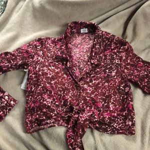 Silky collared shirt by Wilfred (Aritzia)